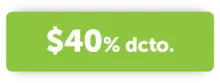 40% de descuento