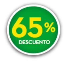 65 % DE DESCUENTO