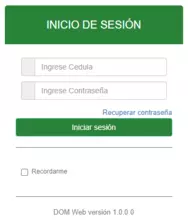 Inicio de sesión