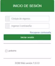 Inicio de sesión