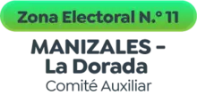 ZONA ELECTORAL No. 11 MANIZALES - La Dorada 
