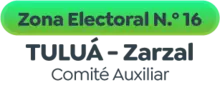 ZONA ELECTORAL No. 16 TULUÁ- Zarzal