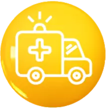 Ambulancia en sitio