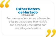 ESTHER BOTERO DE HURTADO	