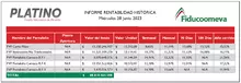 Informe rentabilidad Platino 28 junio